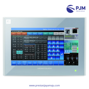 MONITOUCH V9 Series (High-Performance Industrial HMI) Seri premium dari Fuji Electric dengan performa tinggi dan visualisasi mutakhir. V9060iSD – 5.7” VGA TFT LCD, Ethernet, RS-232/RS-485. V9080iSD – 8.4” SVGA TFT LCD, multi-protocol support. V9100iSD – 10.4” SVGA, dual Ethernet ports, USB Host/Device. V9120iSD – 12.1” XGA TFT LCD, cocok untuk sistem SCADA. V9150iSD – 15” XGA, resolusi tinggi, performa profesional. 🟢 Fitur unggulan: Multi-protocol communication (Ethernet/IP, Modbus TCP, MELSEC, Omron, Siemens, Delta, Allen-Bradley). Layar multitouch dengan respon cepat. Dukungan V9 Designer Software untuk pemrograman mudah. Mendukung remote monitoring via VNC.