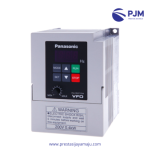 Panasonic VF0 Series (Compact Drive) Inverter ekonomis berukuran kecil untuk aplikasi ringan dan efisien energi. Cocok untuk: Pompa, fan, blower, dan conveyor kecil. Model: VF0-2004 VF0-2007 VF0-2015 VF0-2022 VF0-2037