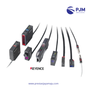 Tipe Sensor Keyence KategoriTipe UtamaSeri Model dan Deskripsi SingkatPhotoelectric Sensors- Reflective (reflektif) - Retro-reflective (retro-reflektif) - Thru-beam (melalui balok)- PX Series: Sensor industri tahan banting untuk lingkungan keras, jarak deteksi hingga 40 m dengan mode MEGA. - PS-NEO Series: Sensor spektrum penuh untuk deteksi sederhana hingga kompleks, kabel yang dapat dihubungkan ulang tanpa kehilangan intensitas cahaya. - CZ-V20 Series: Deteksi warna dan kilau dengan prinsip deteksi unik, mendukung fluoresensi/UV. - PG Series: Sensor konfirmasi passage optik (Optical Passage Confirmation Sensors).Fiber Optic Sensors- Universal amplifier dengan kepala fiber fleksibel - Compact heads untuk berbagai aplikasi- FS-N Series: Amplifier universal dengan kepala fiber untuk deteksi di lingkungan apa pun. - FU Series: Sensor fiber optic multi-fungsi untuk aplikasi presisi.Laser Sensors- Spot type (titik) - Area type (area) - Reflective - Retro-reflective - Thru-beam - Multi-purpose - Distance-setting- LV-N Series: Laser digital multi-tujuan, jarak hingga 26 ft, beam spot terlihat, kompatibel jaringan. - IL Series: CMOS multi-fungsi analog laser, jarak hingga 3.5 m, tahan lingkungan, tanpa tuning untuk permukaan target. - IB Series: Laser deteksi thru-beam untuk positioning.Positioning Sensors- Contact-type (LVDT) - Non-contact (laser reflective/thru-beam) - Displacement sensors- IA Series: CMOS analog laser untuk positioning akurat. - GT2 Series: Sensor kontak digital high-accuracy dengan sistem Scale Shot (pencil-type head). - I-Series: Lineup cerdas high-accuracy untuk operasi on-site, cost-performance tinggi.Vision Sensors- Built-in AI untuk deteksi stabil - Presence/difference checking - High-speed moving targets- IV3 Series: Vision sensor dengan AI built-in, setup 3 langkah, deteksi hingga 250 parts/sec. - IV4 Series: AI untuk deteksi tanpa locator, hitung jumlah parts, baca di kondisi sulit; model dengan pencahayaan built-in untuk area luas. - IV Series (umum): Termasuk kamera dan lighting terintegrasi untuk deteksi multi-target.Inductive Proximity Sensors- Deteksi logam ferus/non-ferus - Presence detection- SR Series: Sensor induktif untuk deteksi logam di jarak dekat. - ES/M Series: Model compact untuk aplikasi presisi.Temperature Sensors- Digital infrared- FT Series: Sensor suhu inframerah digital, model high-temperature dan ultra long-range baru.Lainnya (Network & Specialized)- Network units - Ultrasonic/Pressure- NEO Series: Kompatibel dengan CC-Link, DeviceNet, EtherNet/IP, dll. - LR-Z Series: Laser deteksi jarak jauh untuk aplikasi khusus